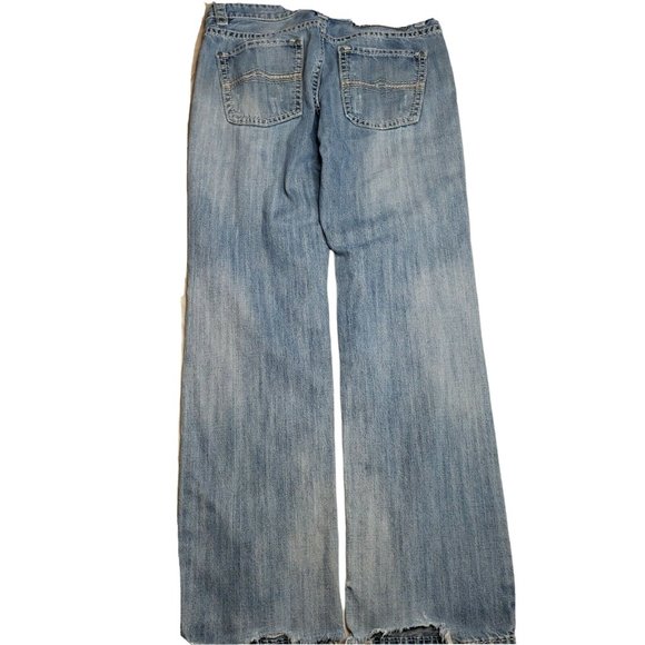 Rock & Roll Cowboy Jeans Pistol Straight Distressed Hem 34X34 See photos - Picture 2 of 9